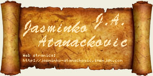 Jasminko Atanacković vizit kartica